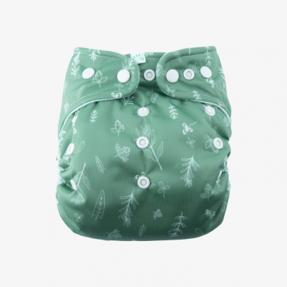 Popolini Snap2Fit mitwachsende Überhose für Mullwindeln und Prefolds mit praktischen Laschen zum Einlegen der Stoffwindel.