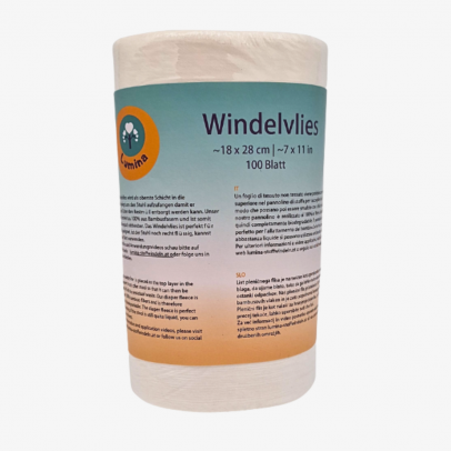 Windelvlies aus Zellstoff, Rolle zu 100 Blatt, 100% abbaubar